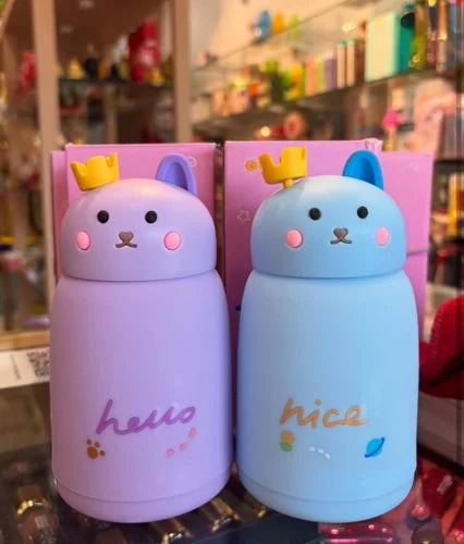 Queen Teddy Glass Bottle